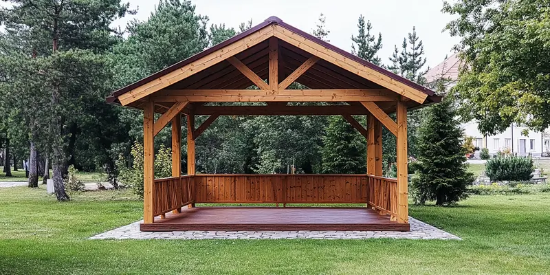 Jaki kolor altany na działce?