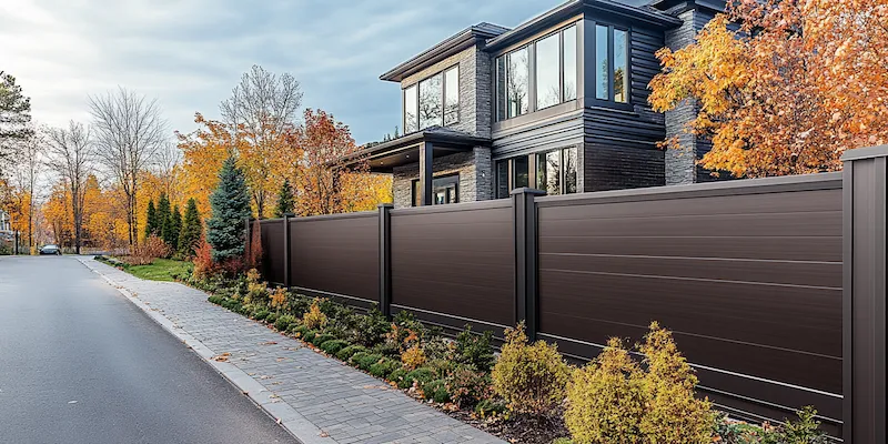 Modern Zaun aus Polen